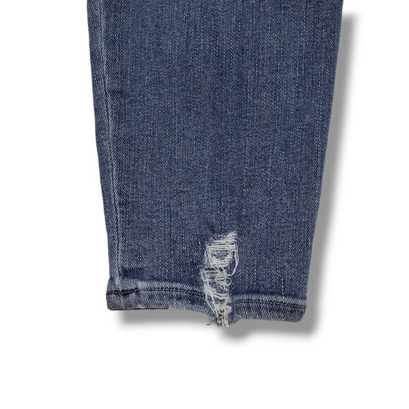 Good American Good Waist Skinny Jeans Womens 8 Ripped High Waist - Picture 6 of 9